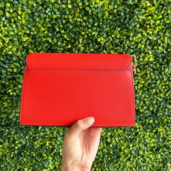 SOLD | NEW TORY BURCH Red Leather Crossbody Bag - Picture 3 of 7